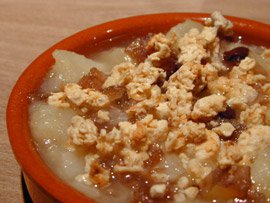 Crumble Poire et Marron Confit