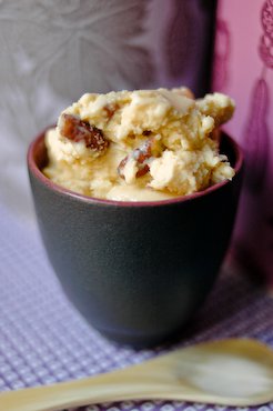 Glace au sirop d'érable et noix de pécan