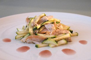 Salade Courgette et Poulet au Vinaigre de Framboise