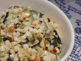 Fregola Sarda with Zucchini and Pinenuts