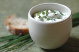 Faisselle de Chèvre à la Ciboulette