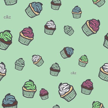 Cupcakes (green)