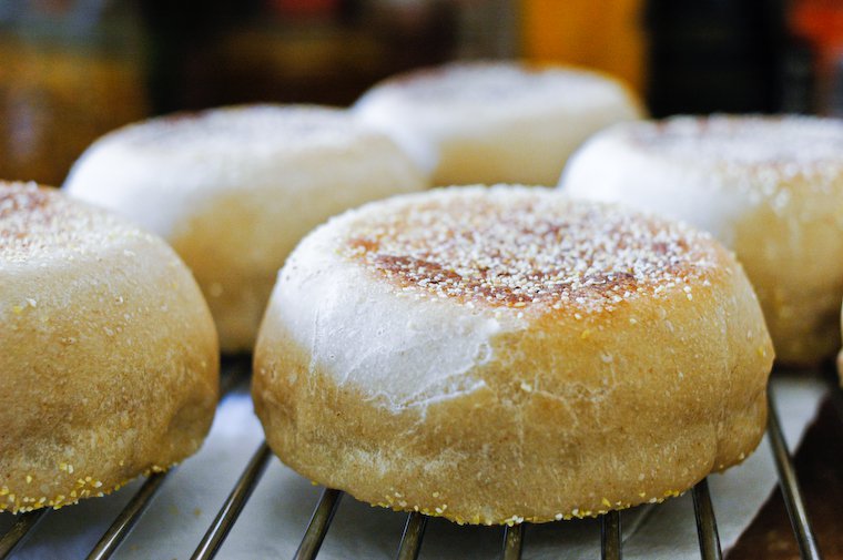 Muffins anglais au levain naturel Recette