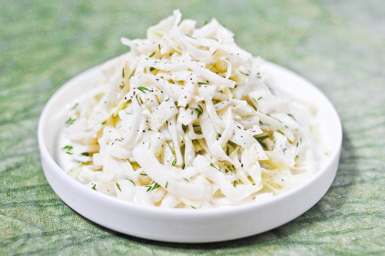 Coleslaw gingembre et aneth Recette