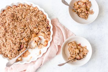 Crumble aux pommes sans beurre