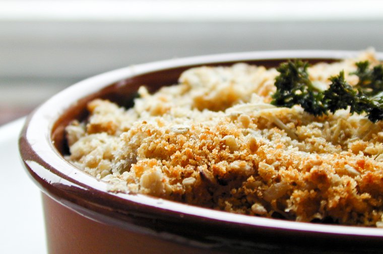 Zucchini Mushroom Crumble