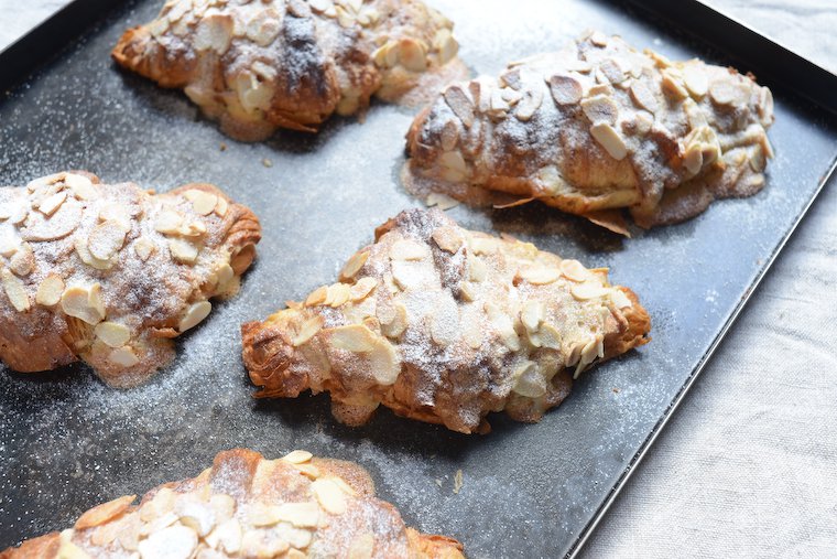 Easy French Almond Croissants - Flouring Kitchen