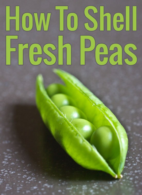 How To Shell Fresh Peas