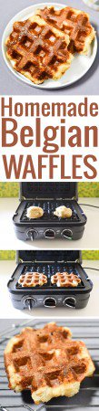 An easy recipe to make Belgian waffles in the artisanal style of Liège: caramelized, chewy, irresistible!