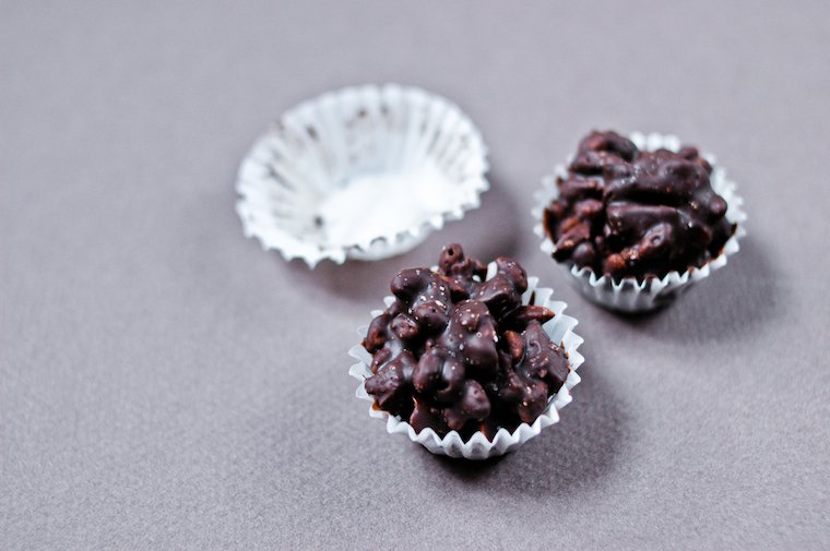 Ginger and Almond Chocolate Clusters