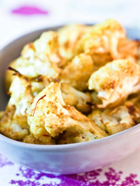 Saffron-Roasted Cauliflower