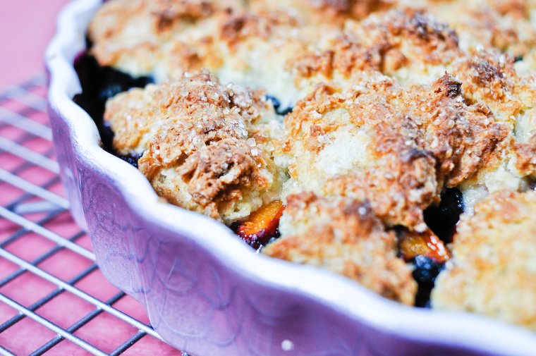 Apricot Blueberry Cobbler