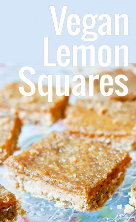 A super easy, vegan version of the classic lemon square, with silken tofu in the filling and coconut oil in the crust. Tangy and zesty!