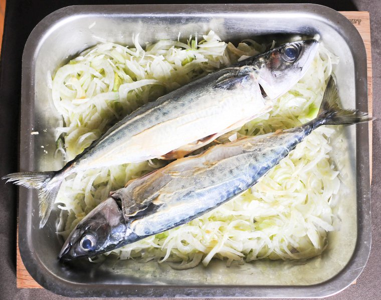 Roasted Mustard Mackerel with Fennel