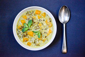 Butternut Squash and Lentil Soup