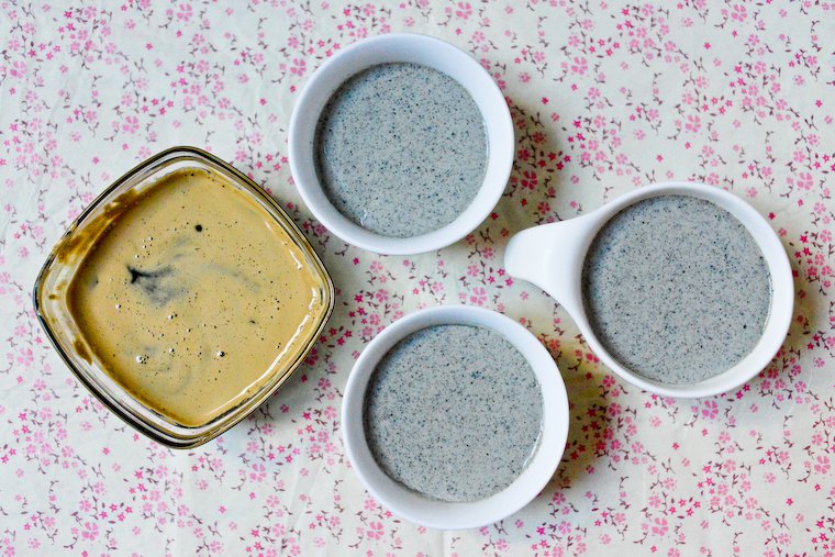 Black Sesame Panna Cotta with Muscovado Syrup