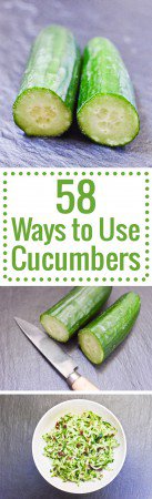 Stuck in a rut with a glut of cucumbers? Here are 58 inspired recipe ideas to cook with your cukes.