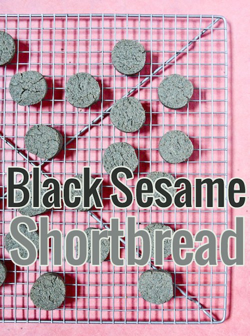 Black Sesame Shortbread