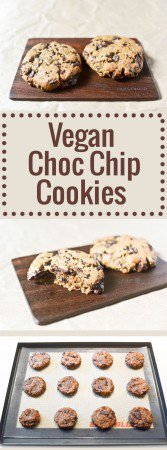 Better-for-you chocolate chip cookies with almond butter, ground chia seeds, and rice flour. Crisp on the outside with a moist and tender heart!
