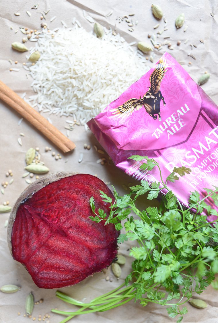 Easy Spiced Beet Pilau: Ingredients