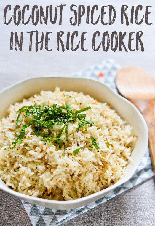 Coconut Spiced Rice in the Rice Cooker Recipe | Chocolate & Zucchini