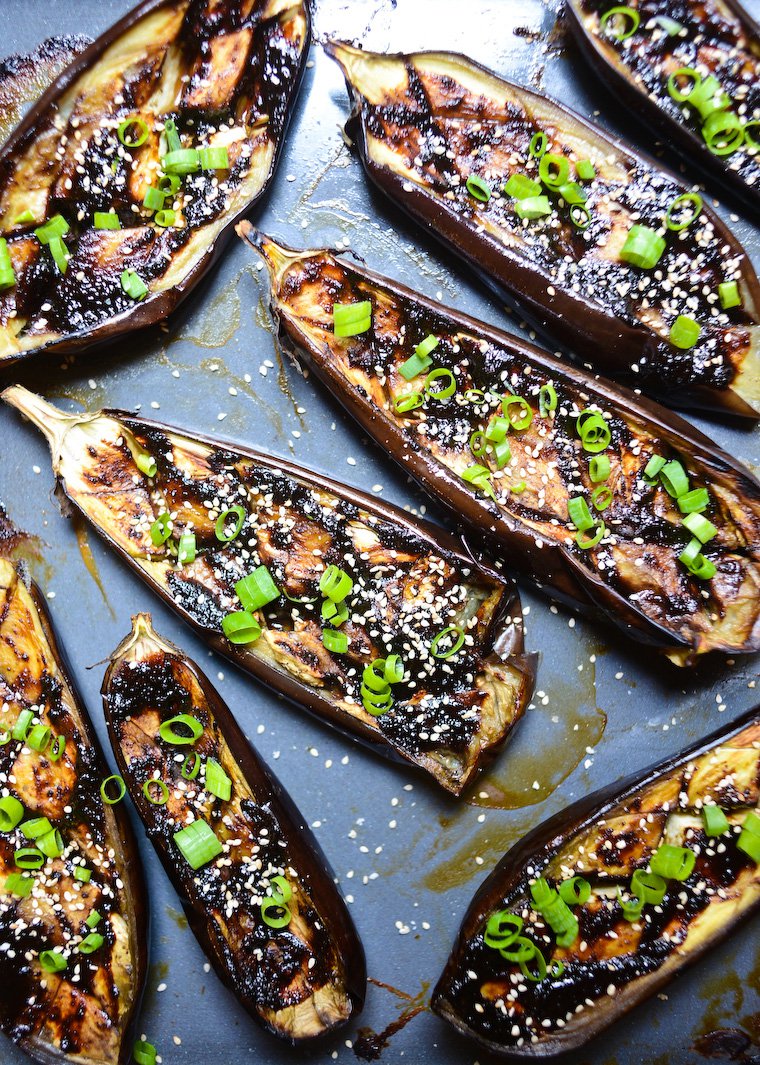 Easy Doenjang Glazed Eggplant