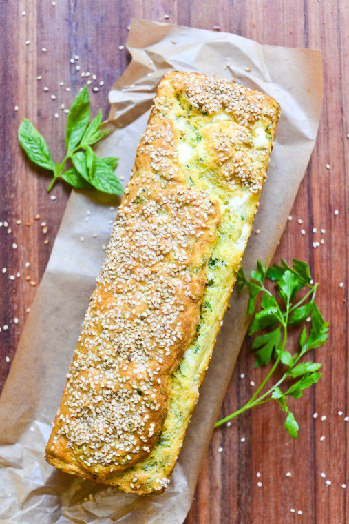 Feta and Fresh Herb Quick Bread Recipe Chocolate & Zucchini