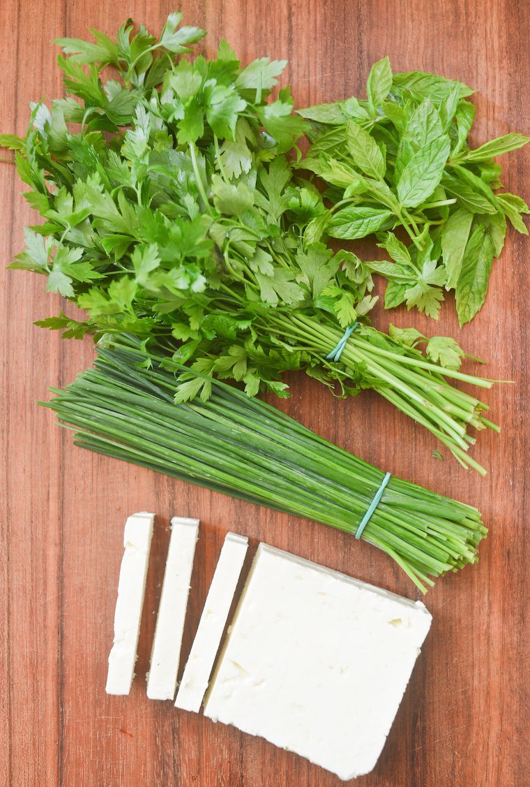 Feta and Fresh Herbs