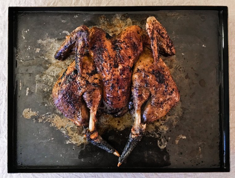 Roasted Spatchcocked Chicken