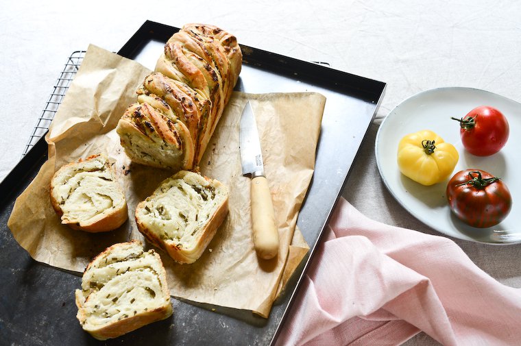 Goat Cheese and Herb Babka