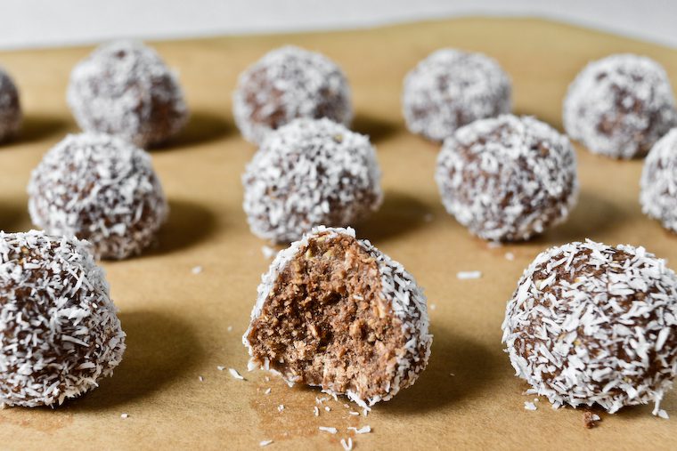 Swedish Chocolate Balls (Chokladbollar) No-Bake, Vegan Recipe