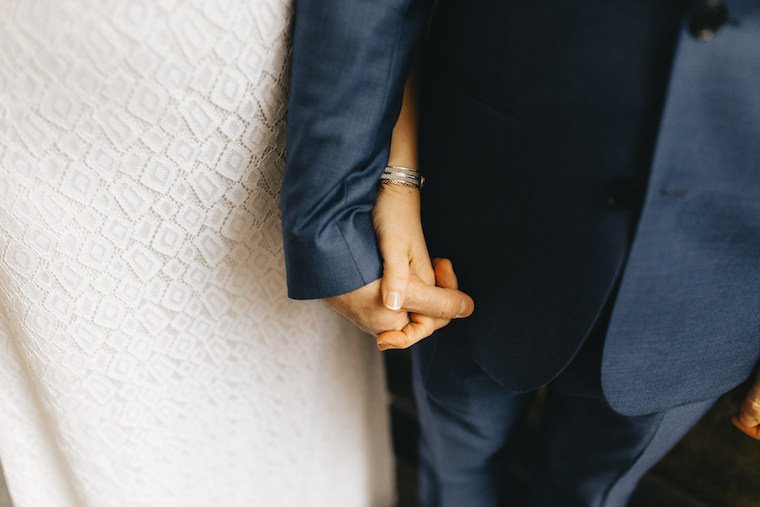 Bride & groom's hands