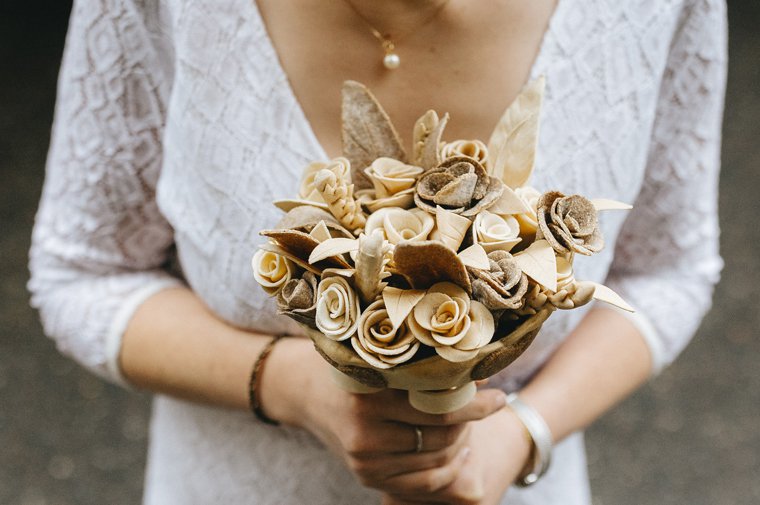 Bridal bouquet made of bread by Poilâne