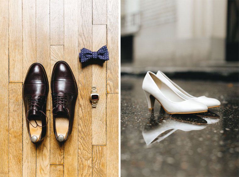 Bride & groom's wedding shoes