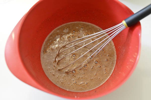 Bizcocho de trigo sarraceno y chocolate: masa (1)