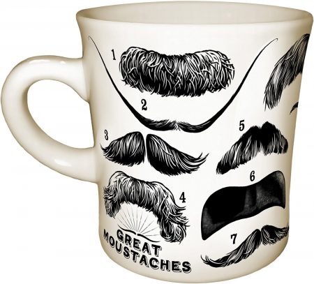 moustache mug