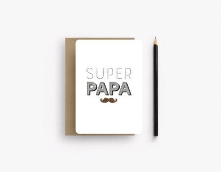 Super papa fathers day card