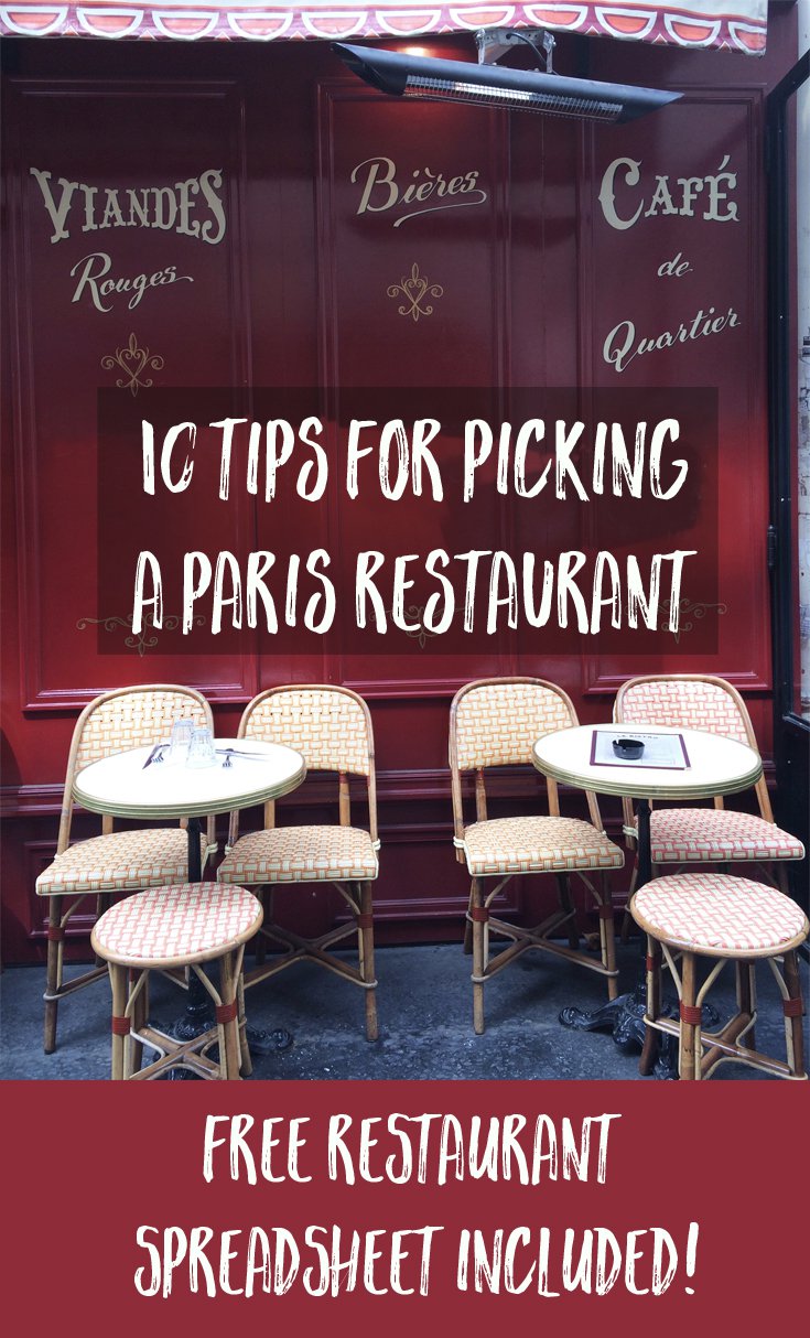 10 Tips for Picking a Paris Restaurant | Chocolate & Zucchini