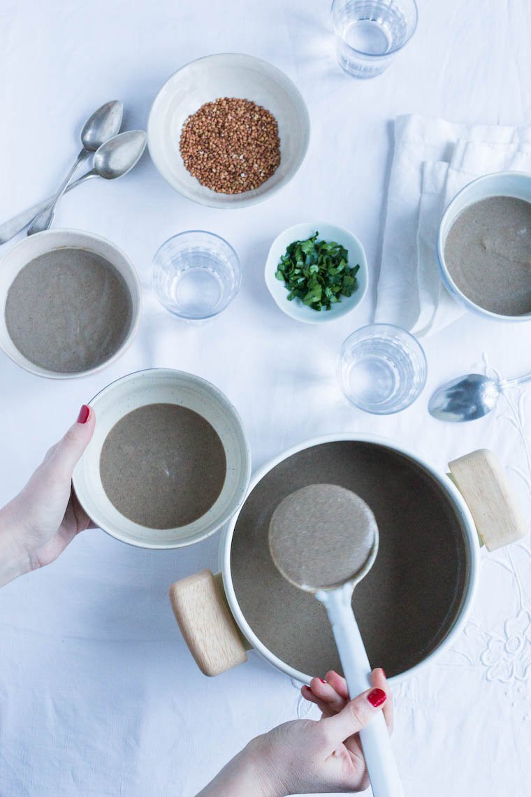 Mushroom Buckwheat Soup