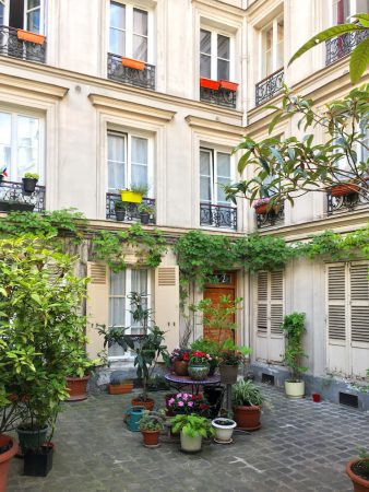 Parisian courtyard
